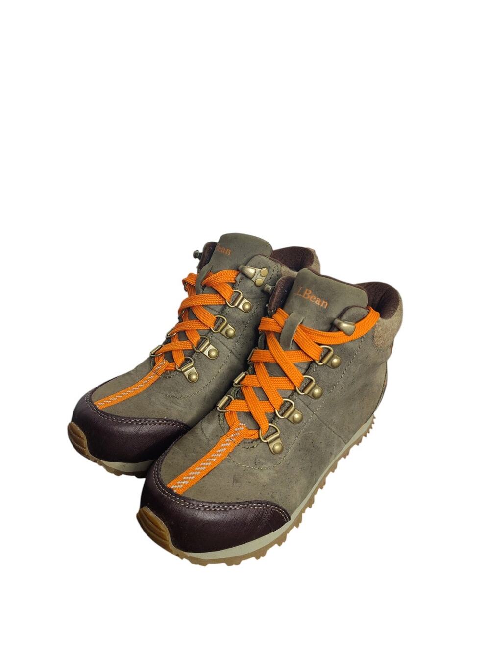 LL Bean Hiking Boots Youth Tek 2.5 Brown Leather Hiking Boots size 2